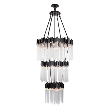 Matrix 18 Light 30" Wide Waterfall Chandelier