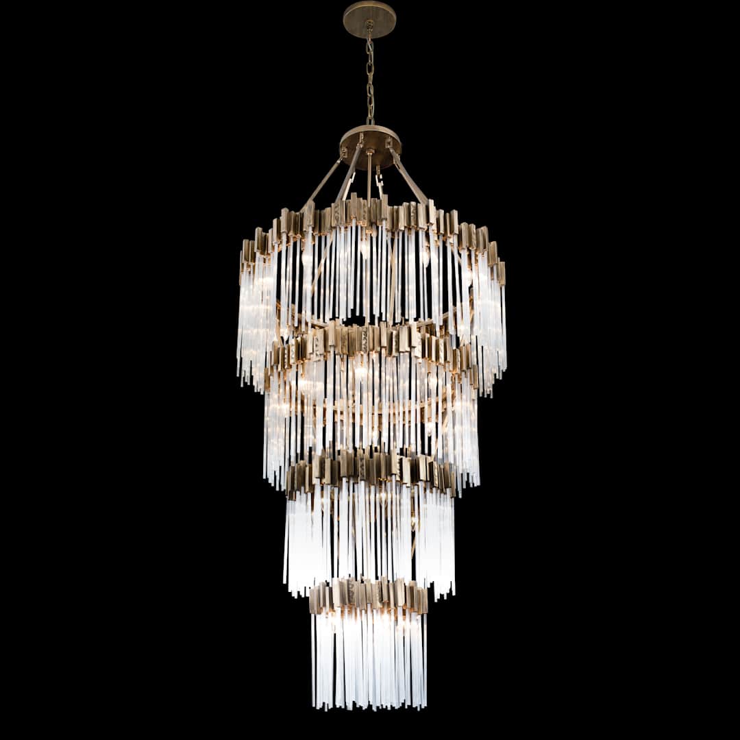Matrix 30 Light 40" Wide Waterfall Chandelier