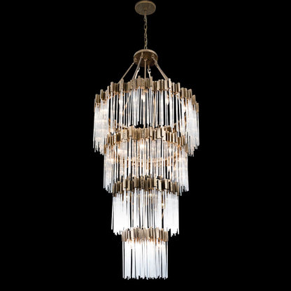 Matrix 30 Light 40" Wide Waterfall Chandelier
