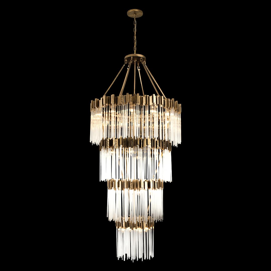 Matrix 30 Light 40" Wide Waterfall Chandelier