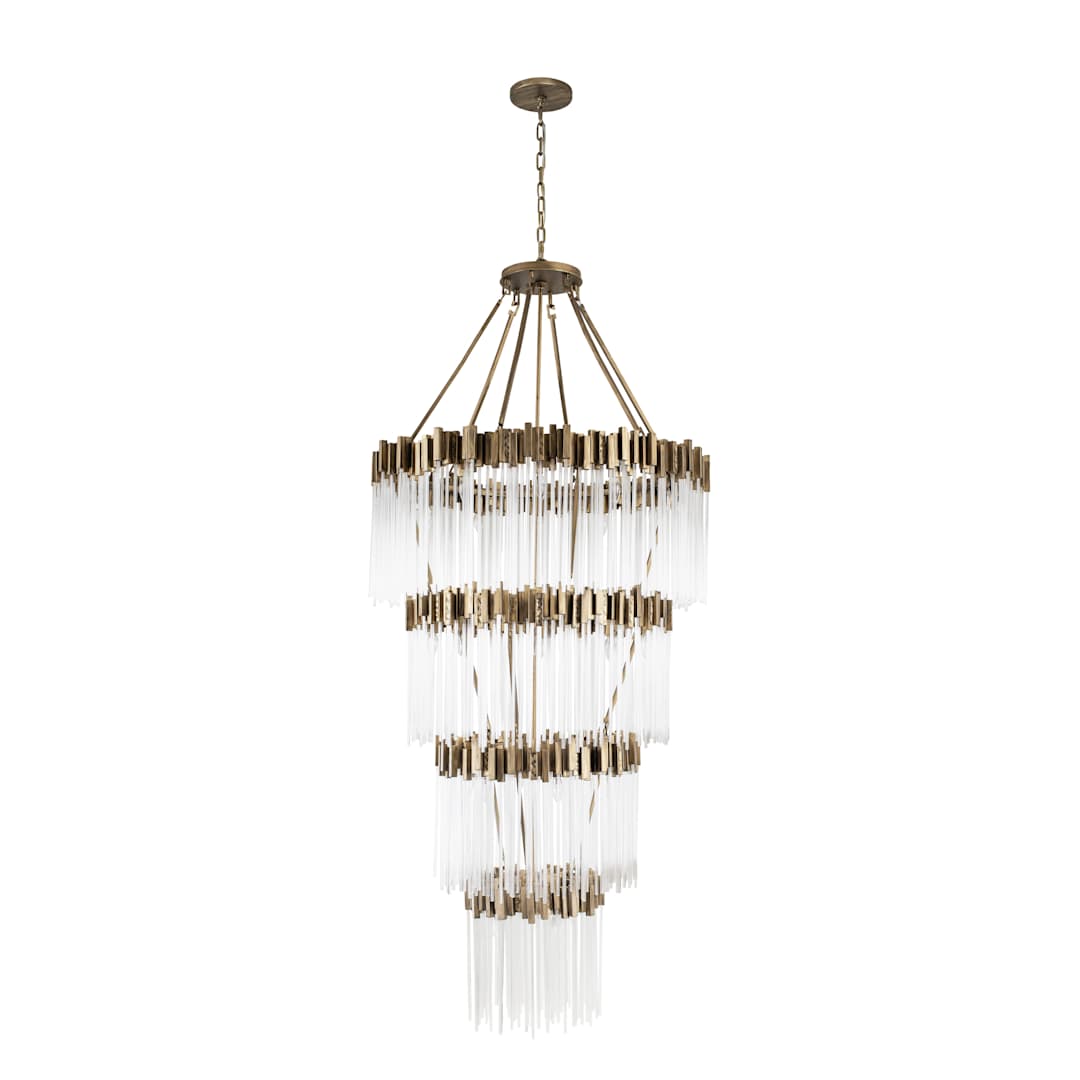 Matrix 30 Light 40" Wide Waterfall Chandelier