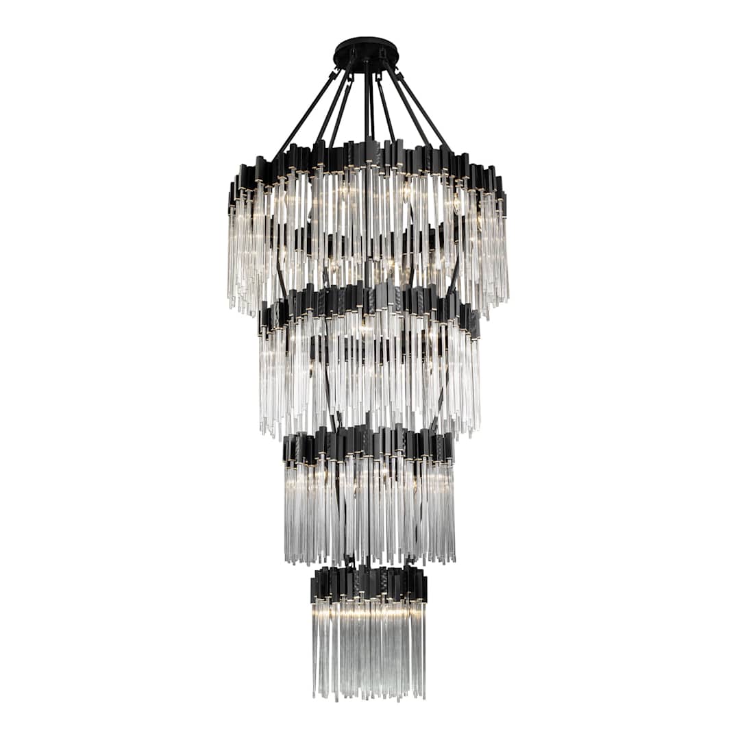 Matrix 30 Light 40" Wide Waterfall Chandelier