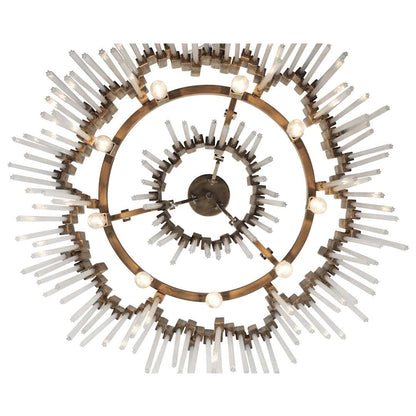 Matrix 9 Light 25" Wide Ring Chandelier