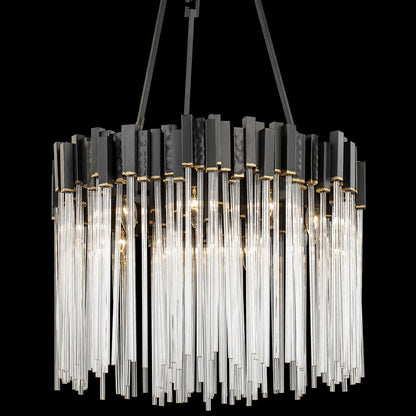 Matrix 9 Light 25" Wide Ring Chandelier