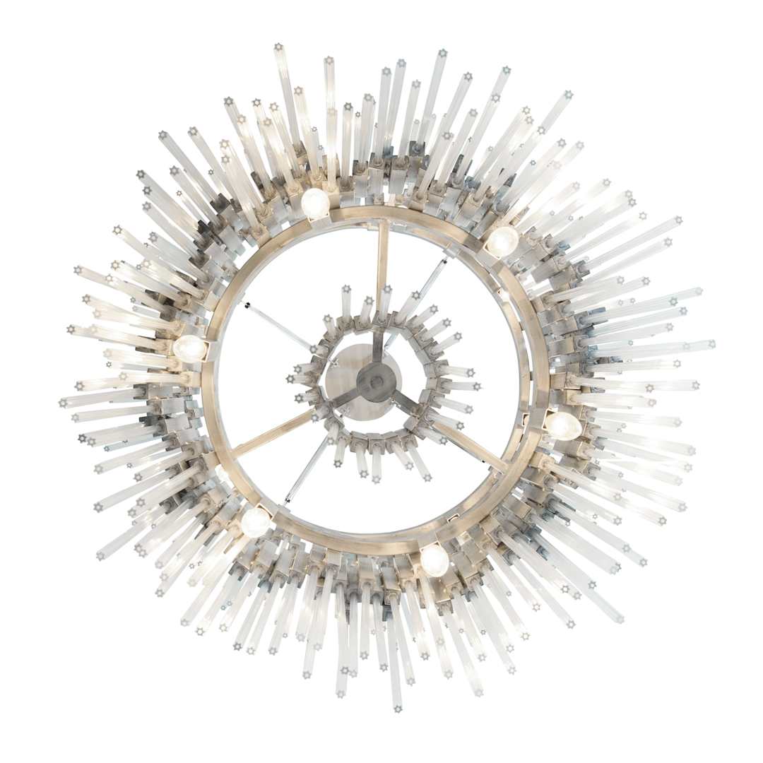 Matrix 9 Light 25" Wide Ring Chandelier