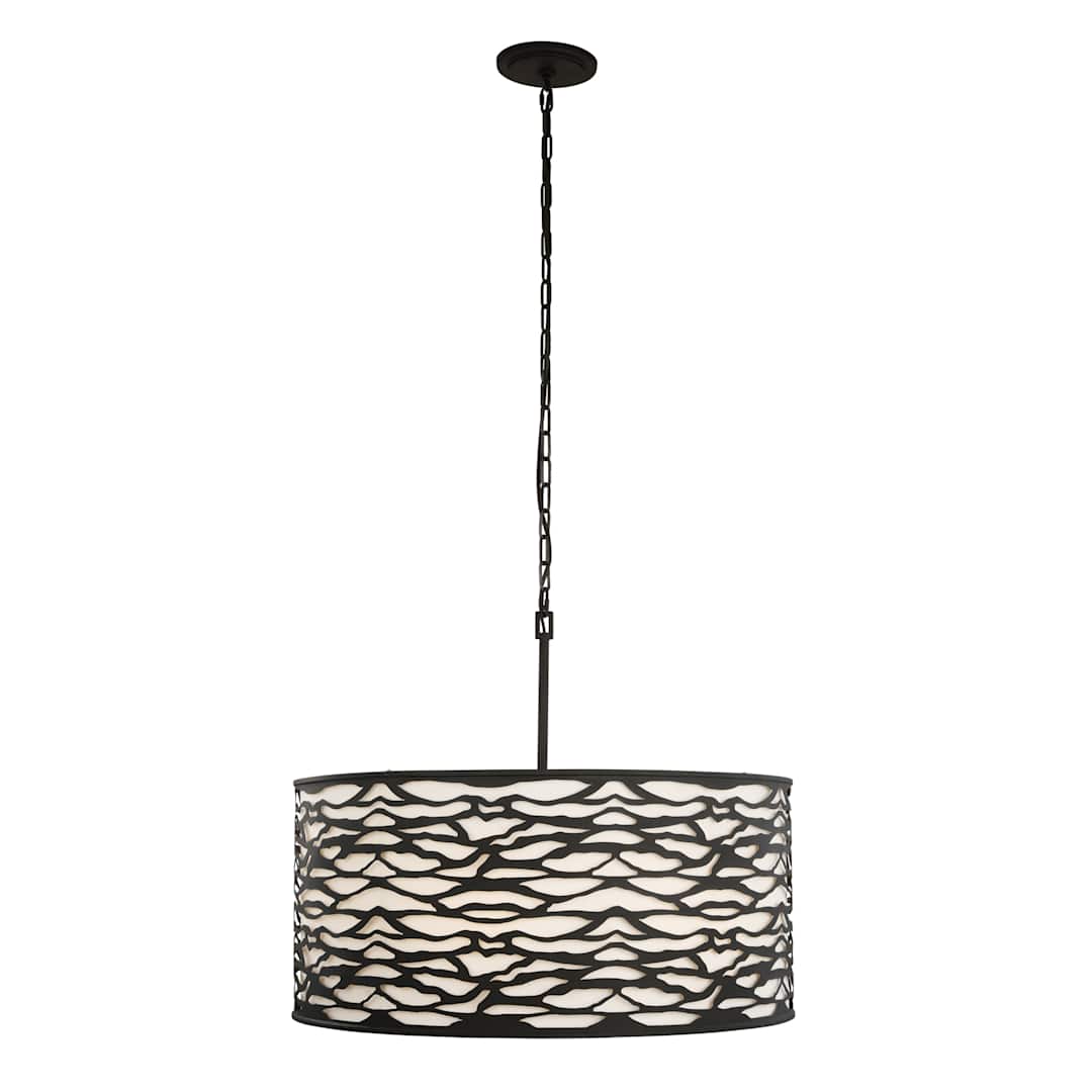 Kato 6 Light 30" Wide Drum Chandelier