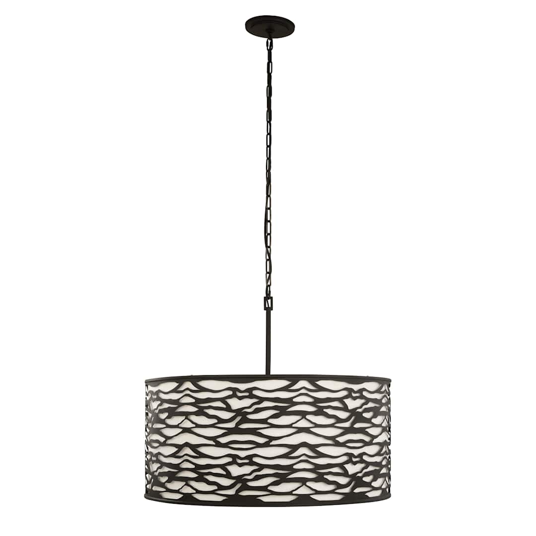 Kato 6 Light 30" Wide Drum Chandelier