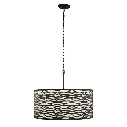 Kato 6 Light 30" Wide Drum Chandelier