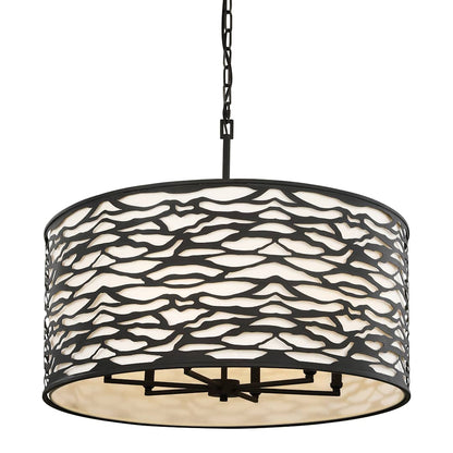 Kato 6 Light 30" Wide Drum Chandelier