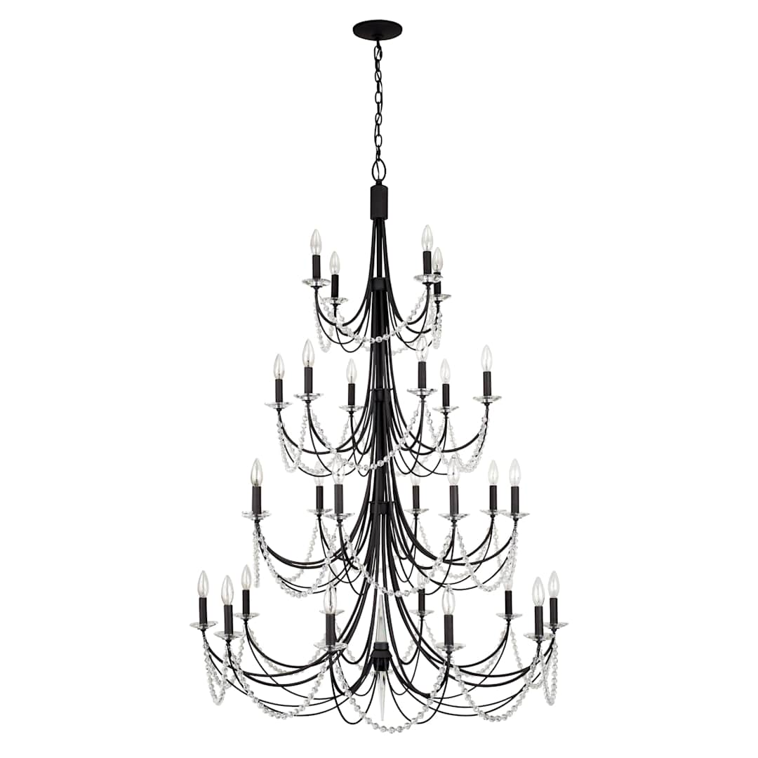 Brentwood 28 Light 40" Wide Taper Candle Style Chandelier