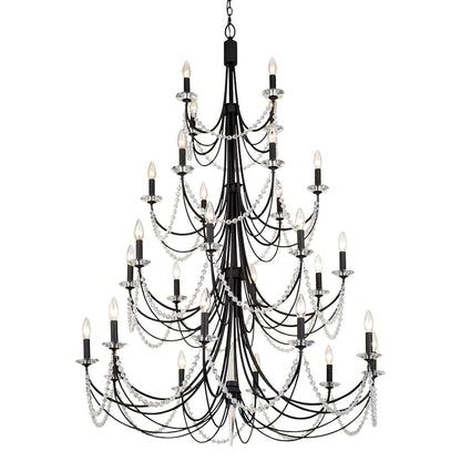 Brentwood 28 Light 40" Wide Taper Candle Style Chandelier
