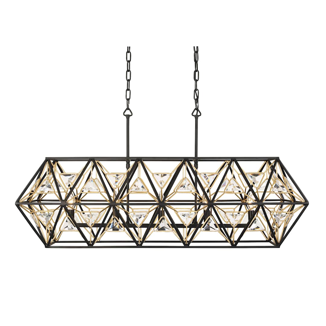 Marcia 5 Light 42" Wide Crystal Linear Pendant