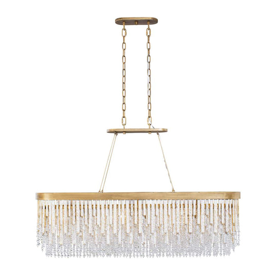Lafayette 6 Light 48" Wide Crystal Linear Pendant