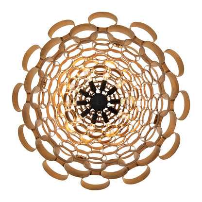 Totally Tubular 10 Light 36" Wide Waterfall Chandelier