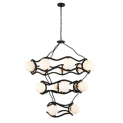Black Betty 18 Light 43" Wide Abstract Chandelier