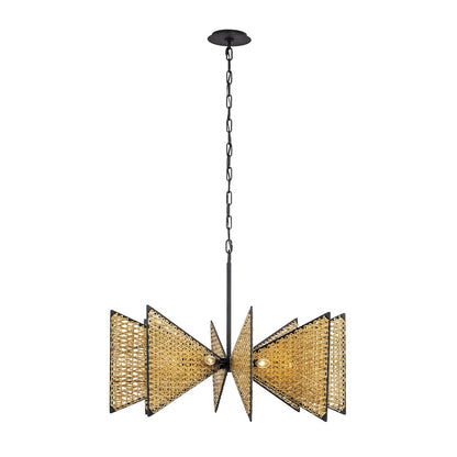 Machina 8 Light 32" Wide Abstract Chandelier