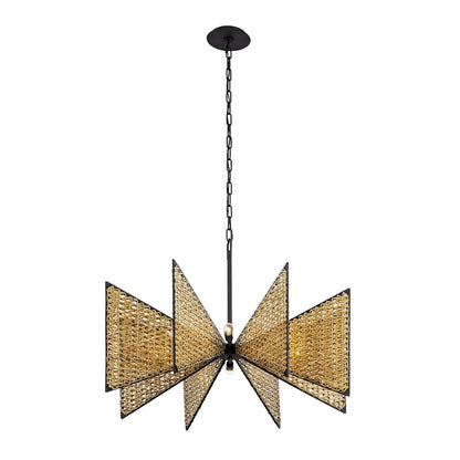 Machina 8 Light 32" Wide Abstract Chandelier