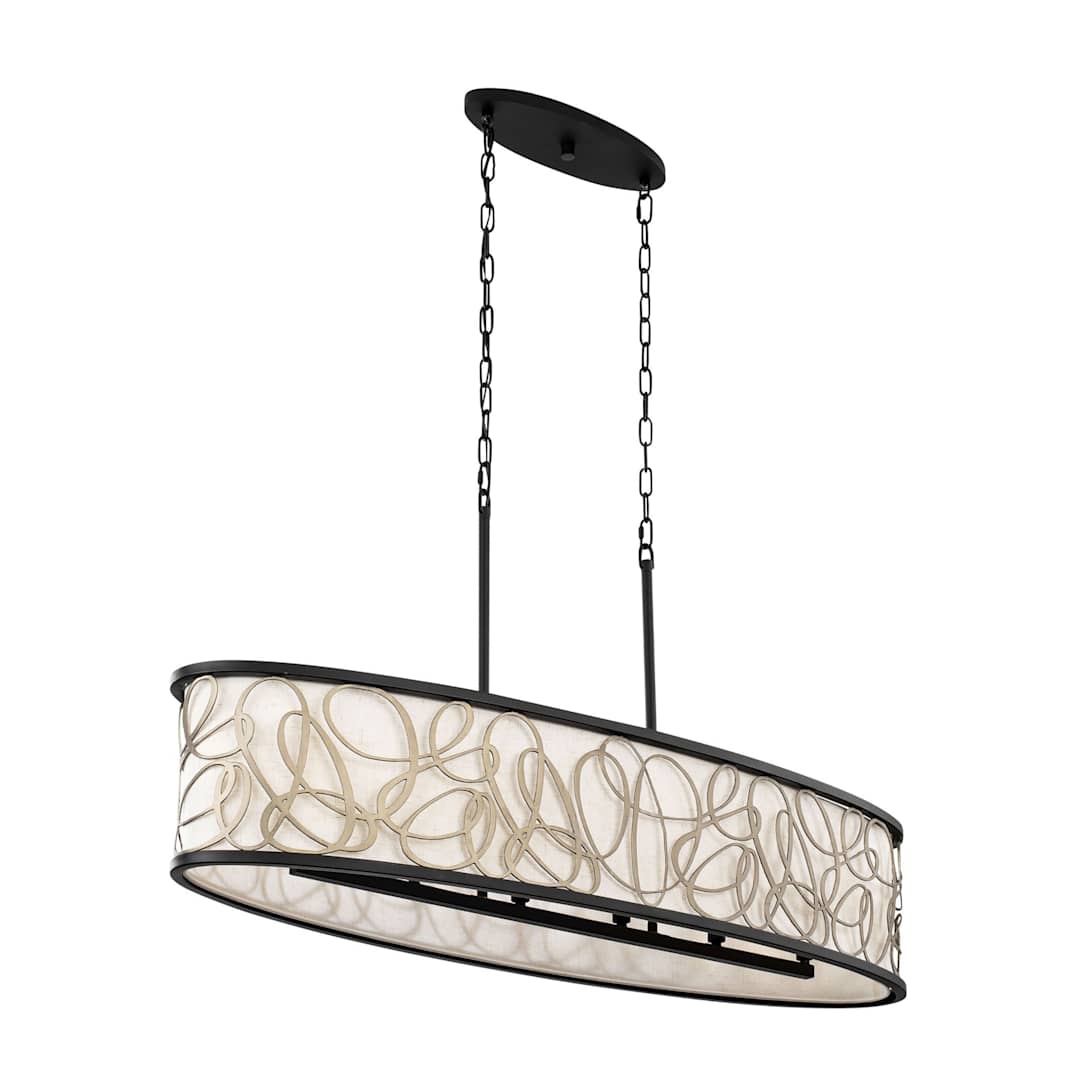 Scribble 6 Light 48" Wide Linear Pendant