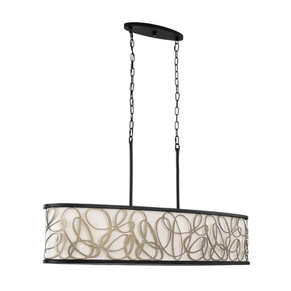 Scribble 6 Light 48" Wide Linear Pendant