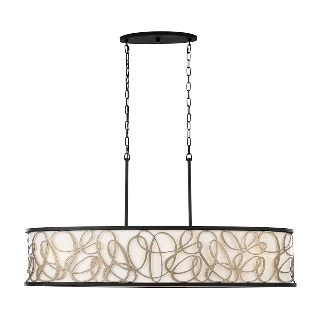 Scribble 6 Light 48" Wide Linear Pendant
