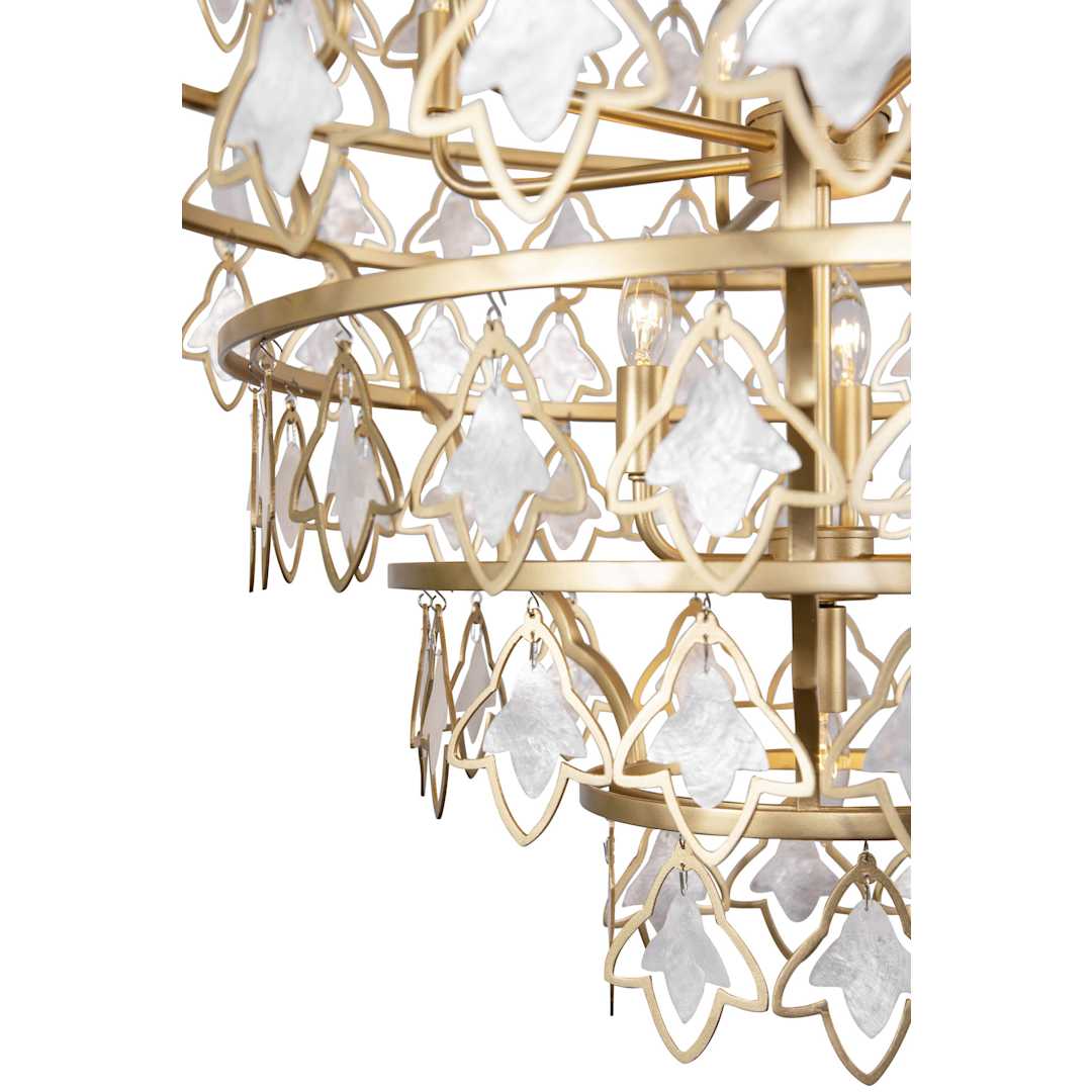Fleur 10 Light 36" Wide Ring Chandelier