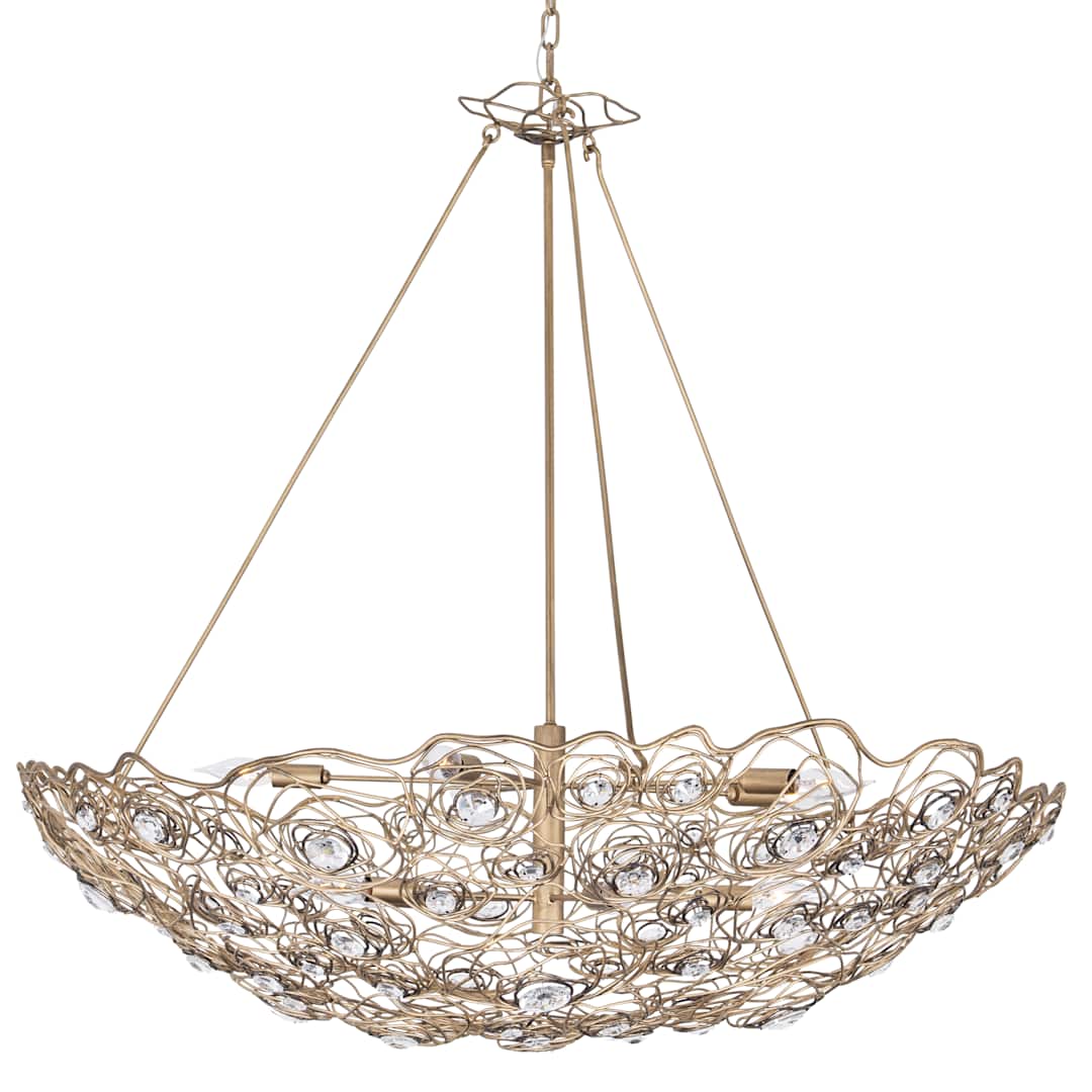 Ethereal Rose 10 Light 40" Wide Abstract Chandelier
