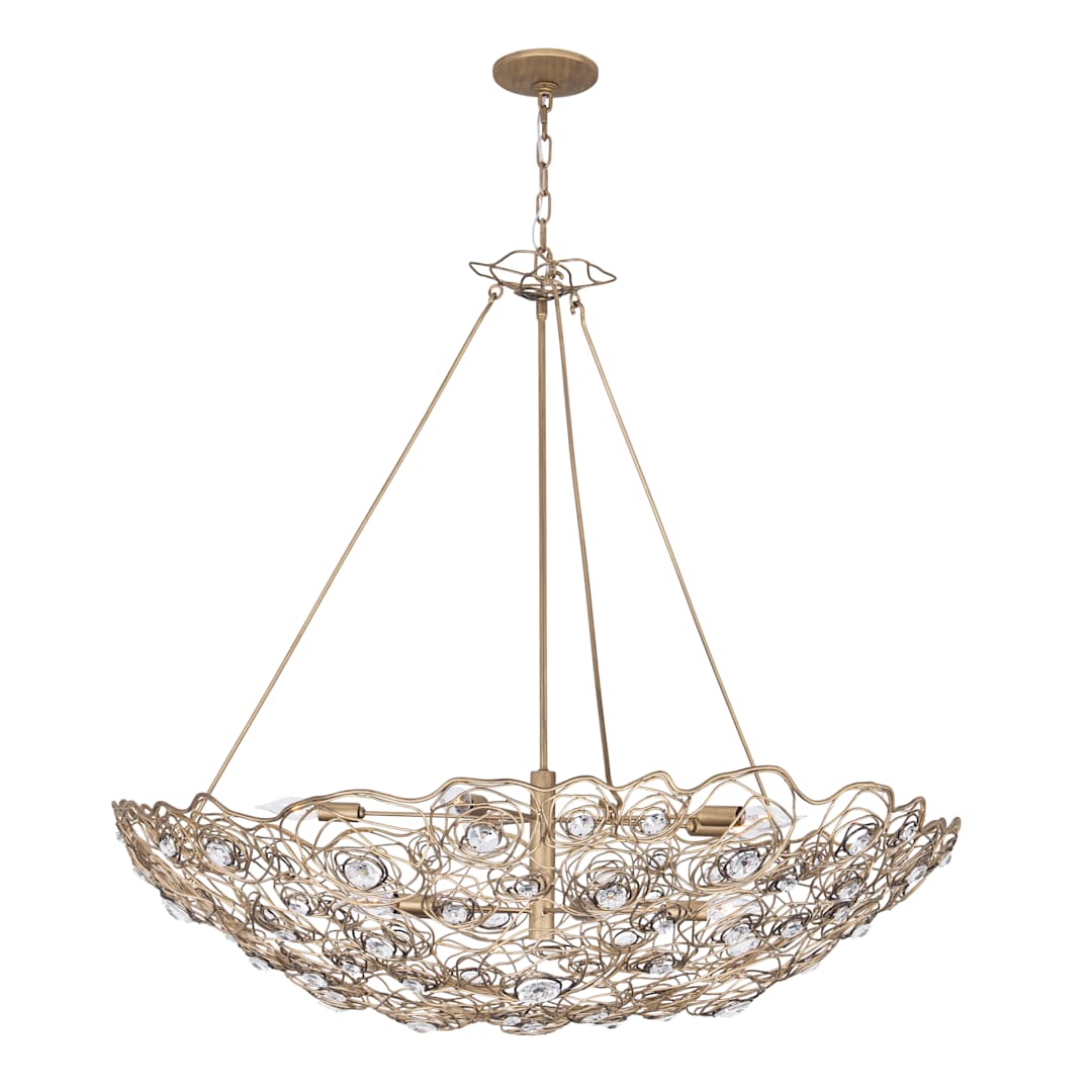 Ethereal Rose 10 Light 40" Wide Abstract Chandelier
