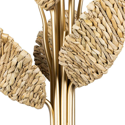 Banana Leaf 6 Light 23" Wide Abstract Candle Style Chandelier