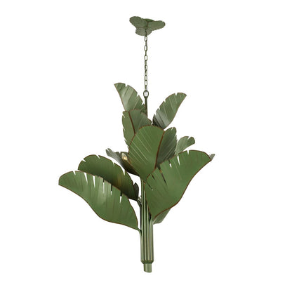 Banana Leaf 12 Light 44" Wide Abstract Candle Style Chandelier