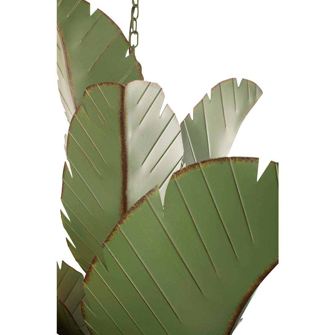 Banana Leaf 12 Light 44" Wide Abstract Candle Style Chandelier