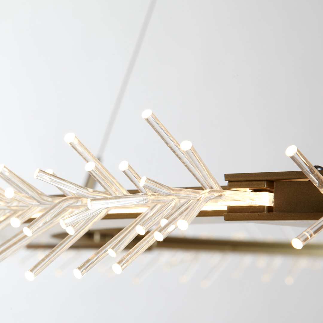 Anemone 36-7/8" Wide Integrated LED Ring Chandelier with Acrylic LED Accents