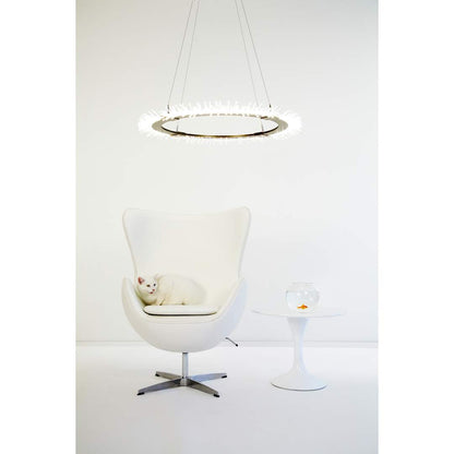 Anemone 36-7/8" Wide Integrated LED Ring Chandelier with Acrylic LED Accents