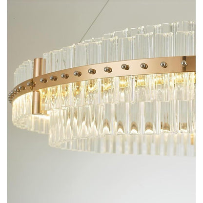 Modern Luxury Dozens of Crystal Chandelier Gold LED Lighting