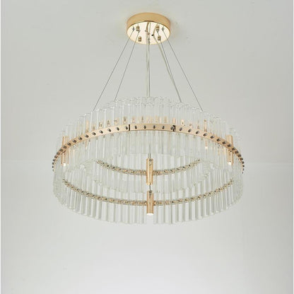 Modern Luxury Dozens of Crystal Chandelier Gold LED Lighting