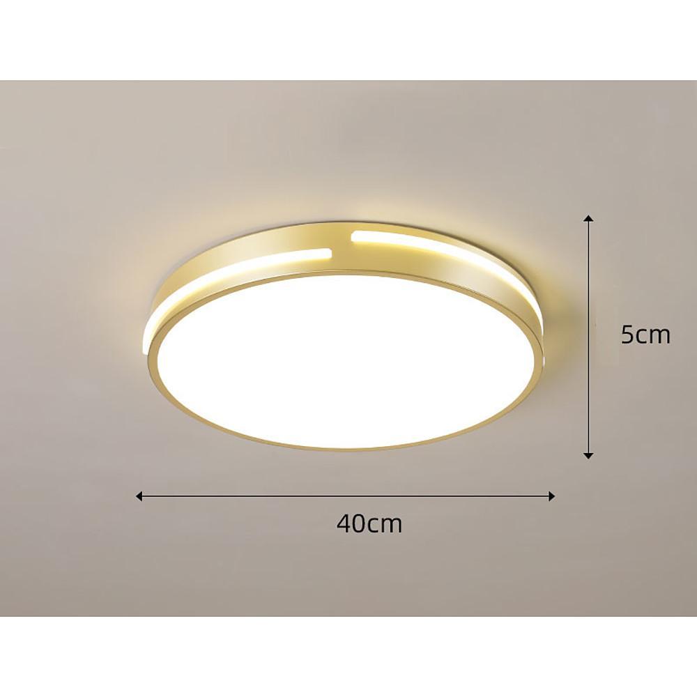 Minimalist Round Dimmable LED Gold Modern Flush Mount Ceiling Light