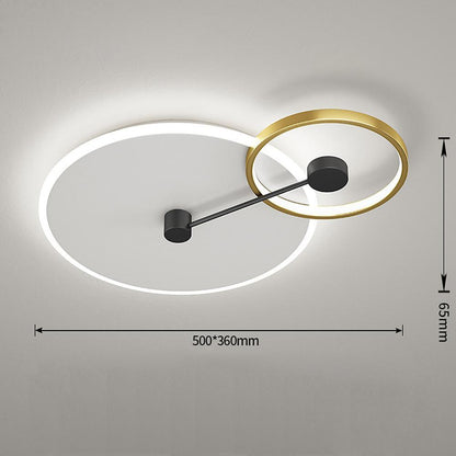 Geometrical Circles Dimmable LED Modern Flush Mount Ceiling Lights Pendant