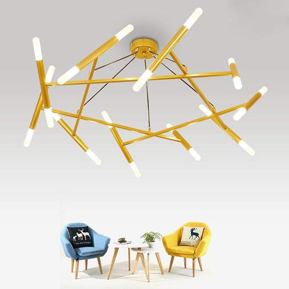 Creative Metal Design 16 Lights LED Industrial Chandeliers Hanging Lamp