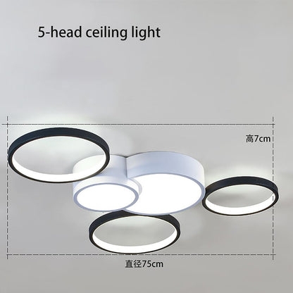Multiple Circles LED Nordic Ceiling Lights Flush Mount Lighting