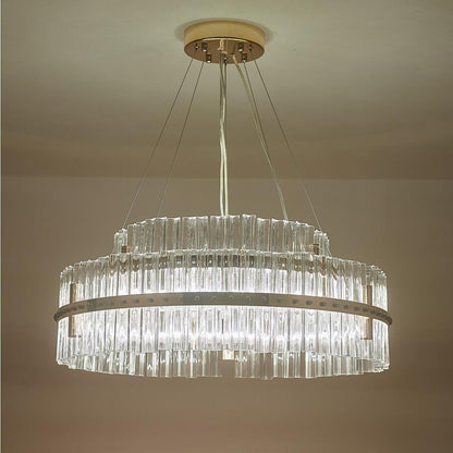 Modern Luxury Dozens of Crystal Chandelier Gold LED Lighting