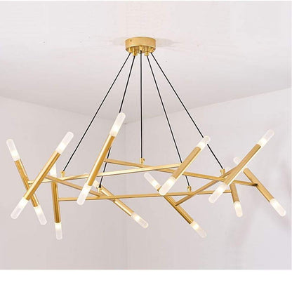 Creative Metal Design 16 Lights LED Industrial Chandeliers Hanging Lamp