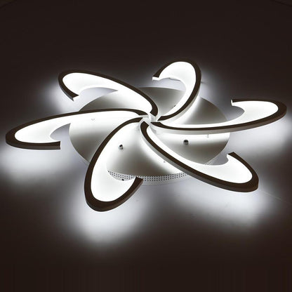 Modern Geometric Wave Flush Mount Light Fixtures Circle Ceiling Light 1 Bulb