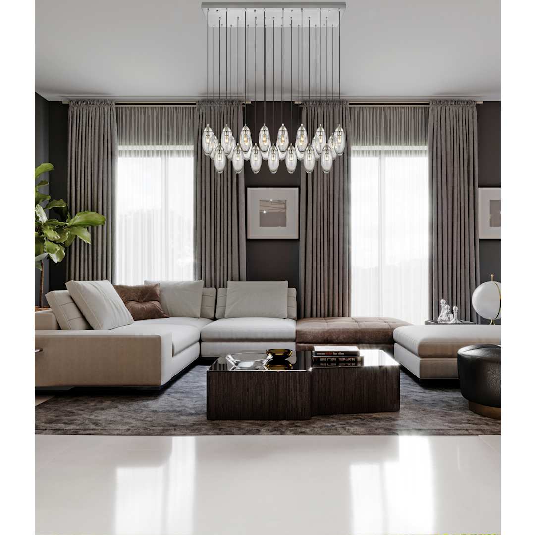 Arden 23 Light 54" Wide Suspension Linear Pendant