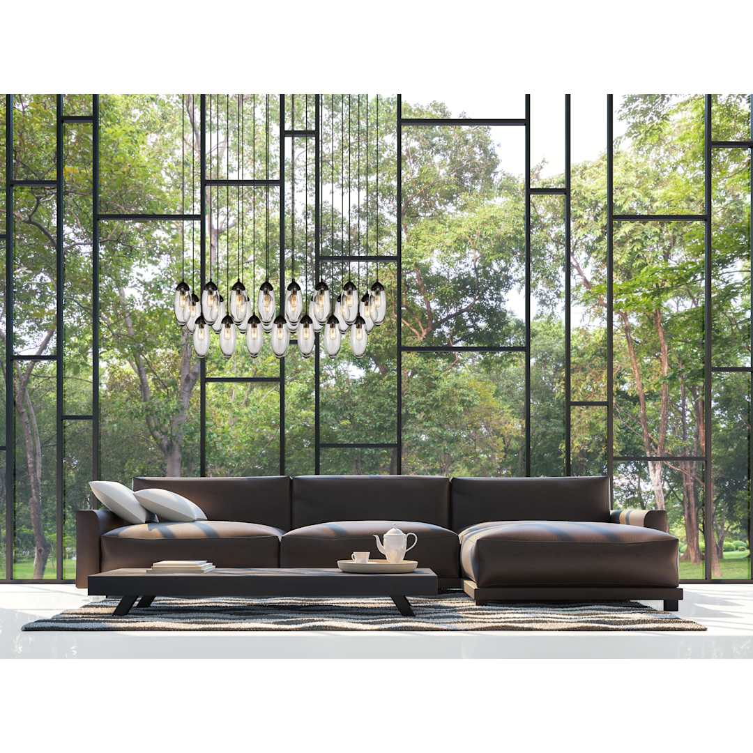 Arden 23 Light 54" Wide Suspension Linear Pendant