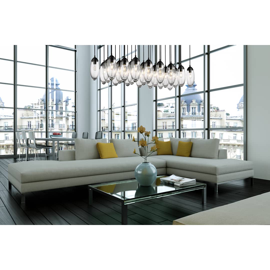 Arden 23 Light 54" Wide Suspension Linear Pendant