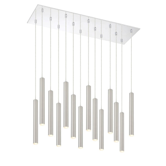 Forest 14 Light 32" Wide LED Linear Pendant with 12" Pendants