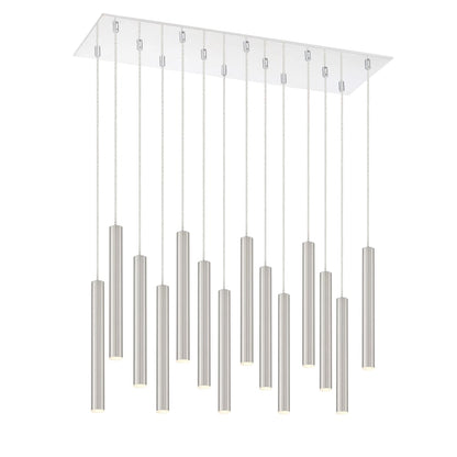 Forest 14 Light 32" Wide LED Linear Pendant with 12" Pendants