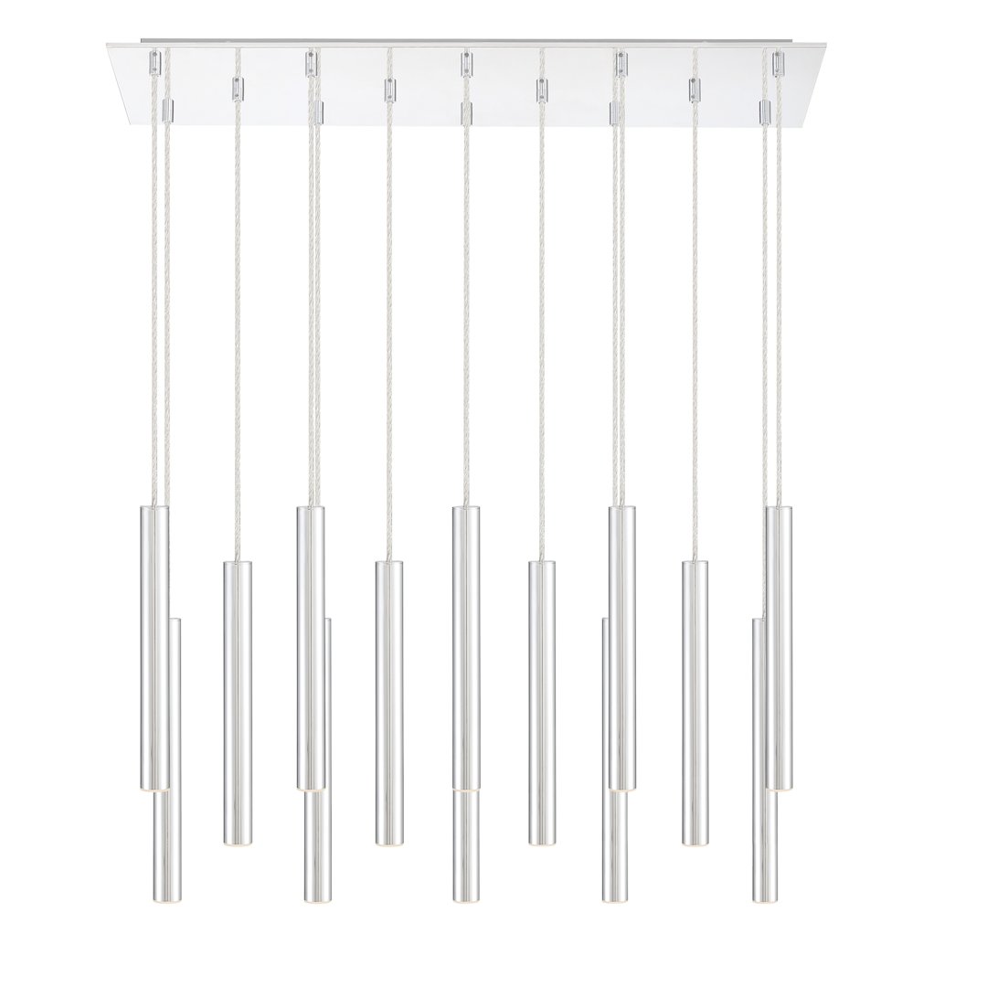 Forest 14 Light 32" Wide LED Linear Pendant with 12" Pendants