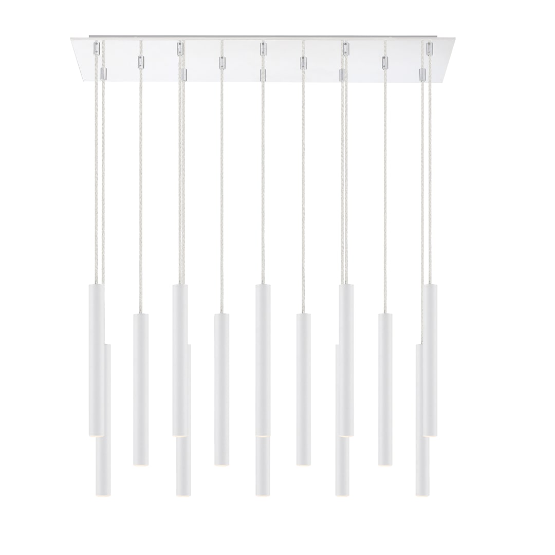 Forest 14 Light 32" Wide LED Linear Pendant with 12" Pendants