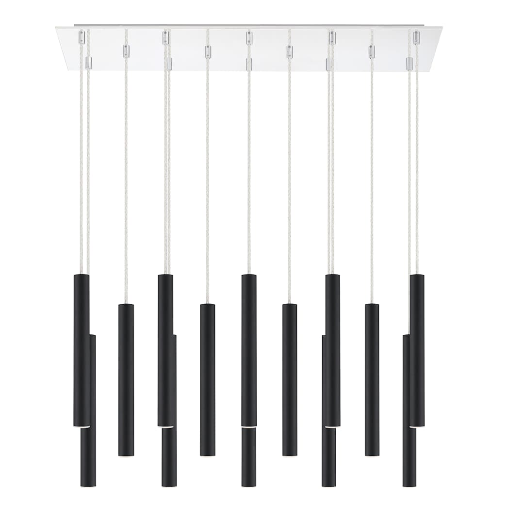 Forest 14 Light 32" Wide LED Linear Pendant with 12" Pendants