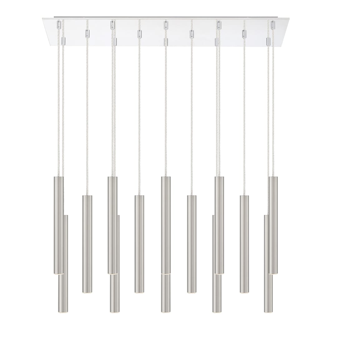 Forest 14 Light 32" Wide LED Linear Pendant with 12" Pendants